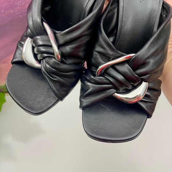 Vince Women's Qiqi Slip On Embellished High Heel Sandals in Black Size 6.5 - Picture 8 of 14